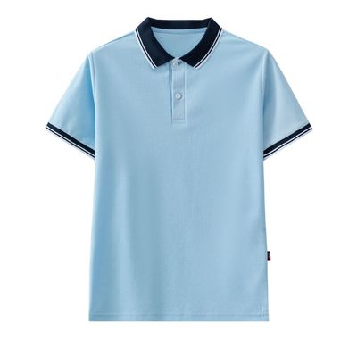 Camicie da polo per bambini in maglia Uniforme scolastiche di cotone Pique