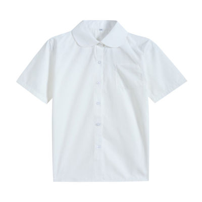 Abbigliamento scolastico Camicie personalizzate ragazze Short Sleeve Camicie bianche