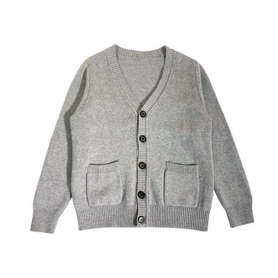 Uniforme scolastica cardigan a maglia maglietta con bottone di chiusura